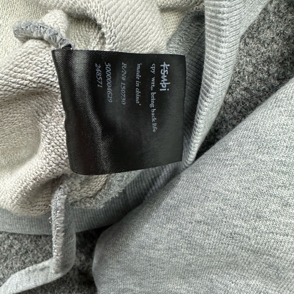 Kasubi by Kasubi Women’s Pullover Sweatshirt Kangaroo Pouch Grey Oversized - Picture 11 of 14